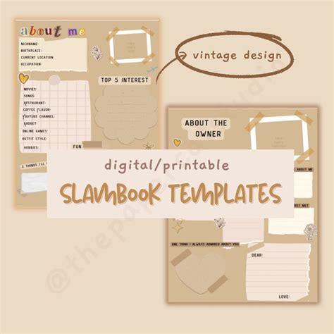 slam book template|slam book for friends online.